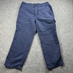 Fishworks Mens Pants Size 36 Outdoors Fishing Navy Blue Pockets